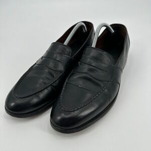 Allen Edmonds Randolph Mens Black Leather Penny Loafers Dress Shoes 11.5 D USA